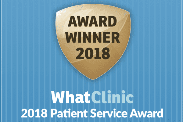 2018 WhatClinic Patient Service Award Shield Rock Dental Wolverhampton Dentist